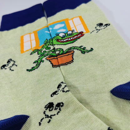 Venus Flytrap Socks from the Sock Panda (Adult Small - Shoe Sizes 2 - 5)