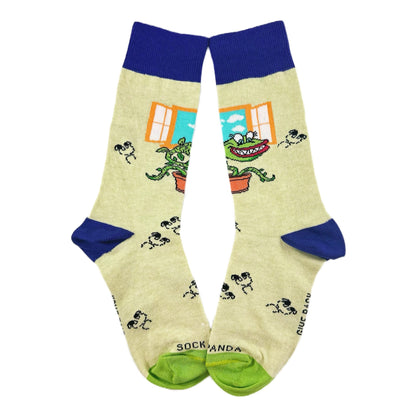 Venus Flytrap Socks from the Sock Panda (Adult Small - Shoe Sizes 2 - 5)