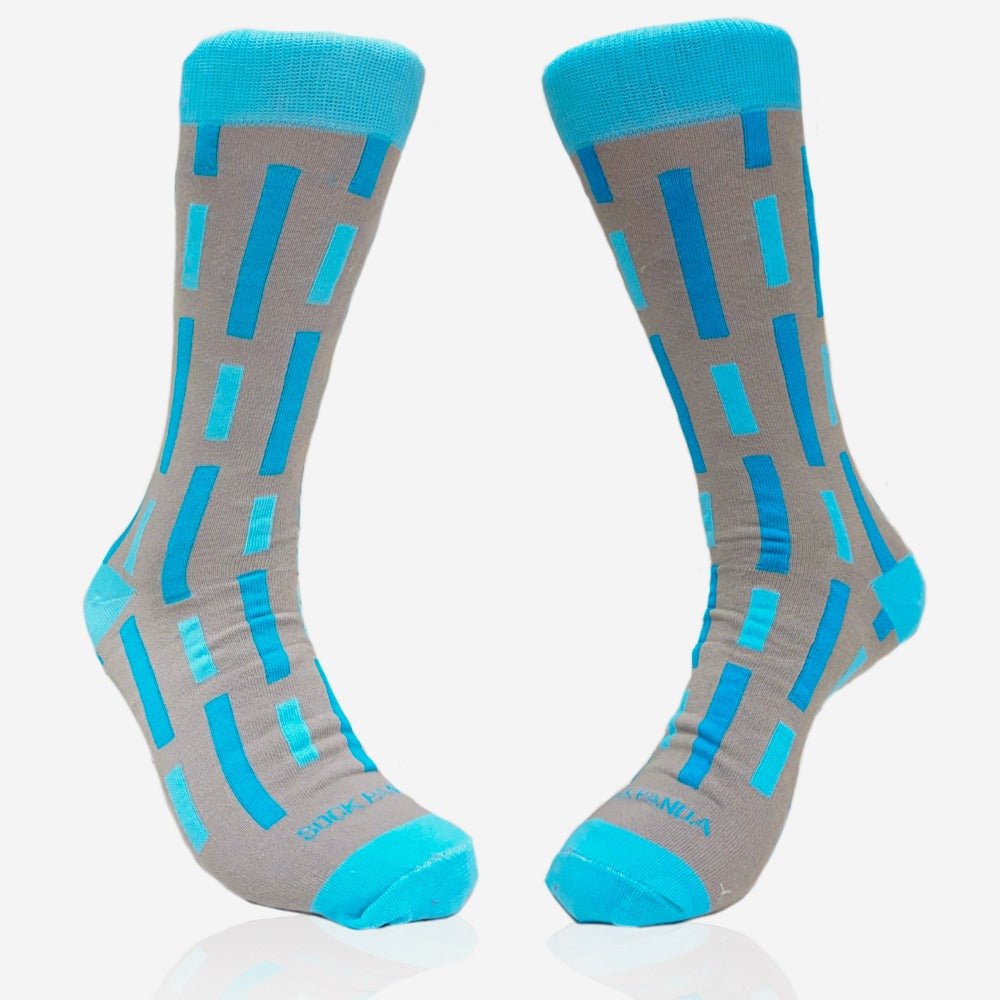 Vertical Striped Socks from the Sock Panda (Adult Large) GrayVertStripeLg