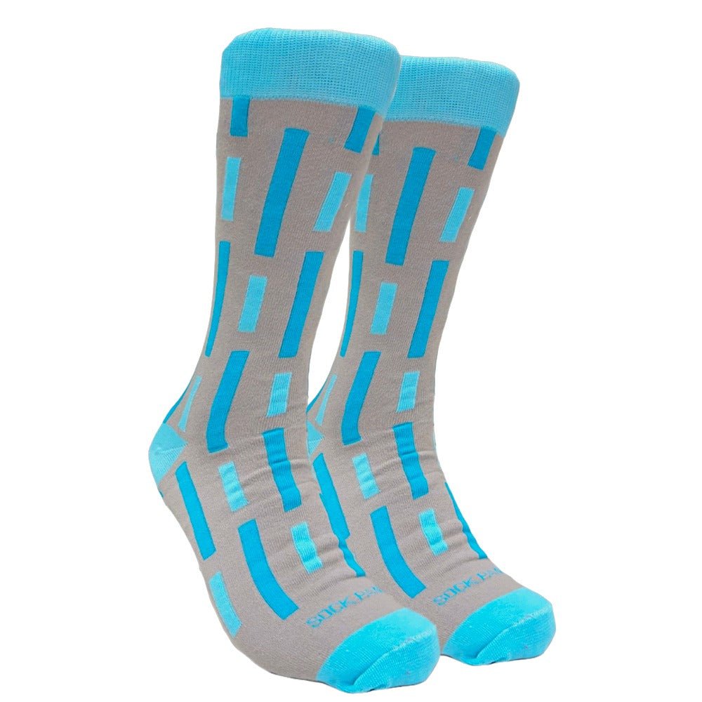 Vertical Striped Socks from the Sock Panda (Adult Large) GrayVertStripeLg
