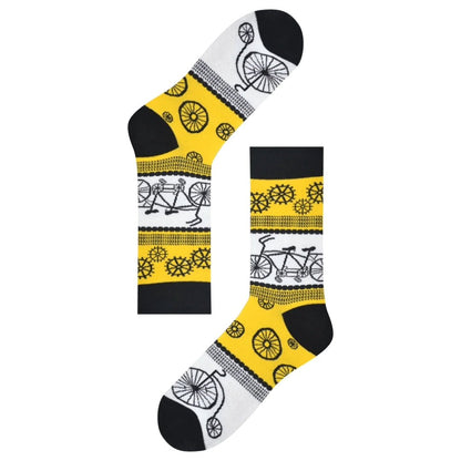 Vintage Bicycle Pattern Socks from the Sock Panda (Adult Large - Men's Shoe Sizes 8 - 12)