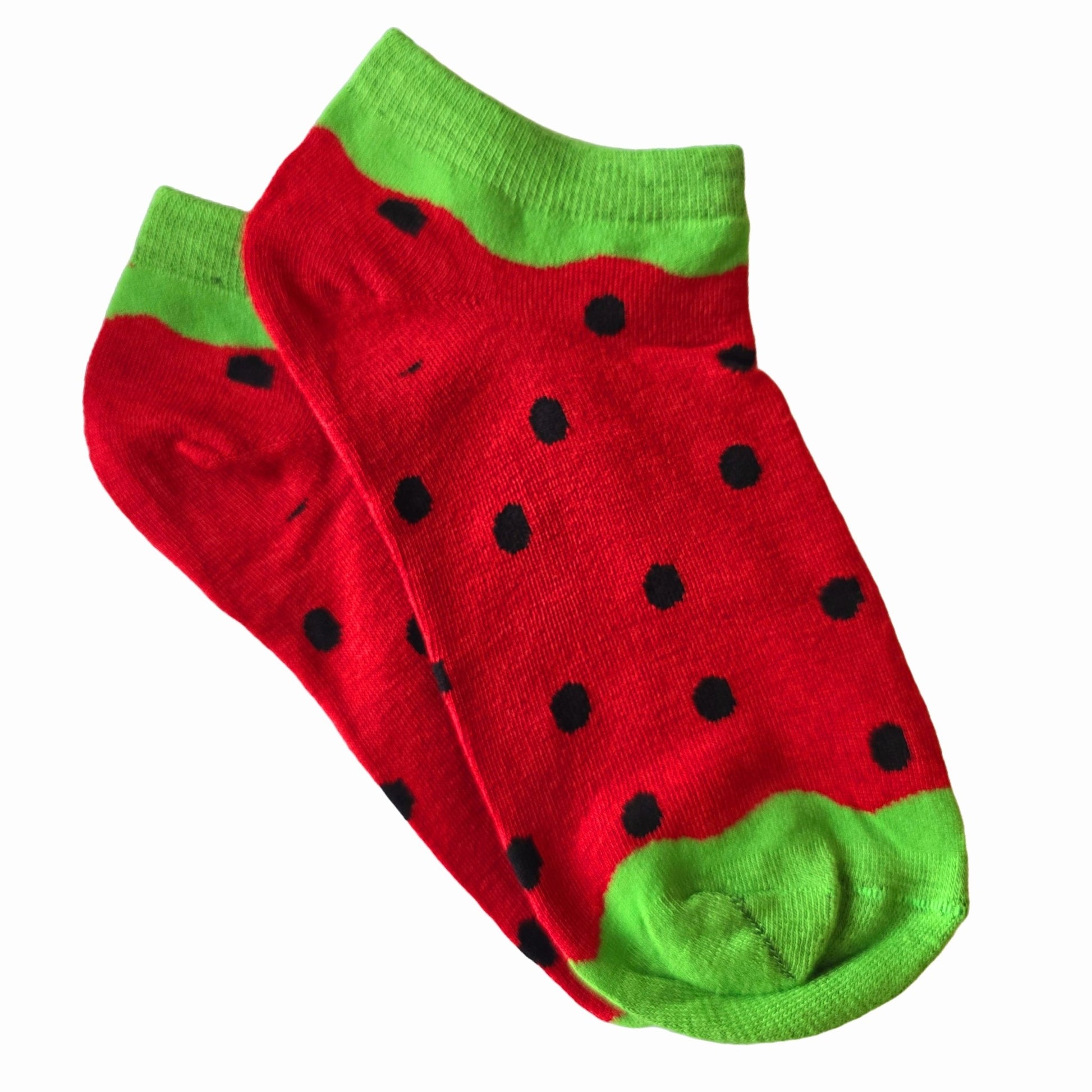 Watermelon Ankle Socks (Adult Medium - Women's Shoe Sizes 5 - 10)