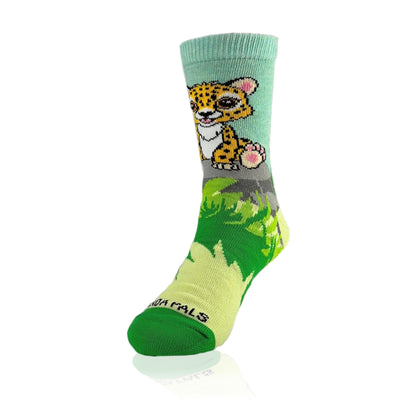 Waving Cheetah Socks from the Sock Panda (Ages 3 - 7)