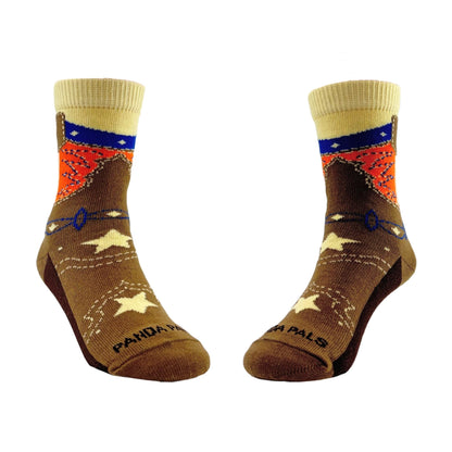 Western Boot Socks from the Sock Panda (Ages 3 - 7)