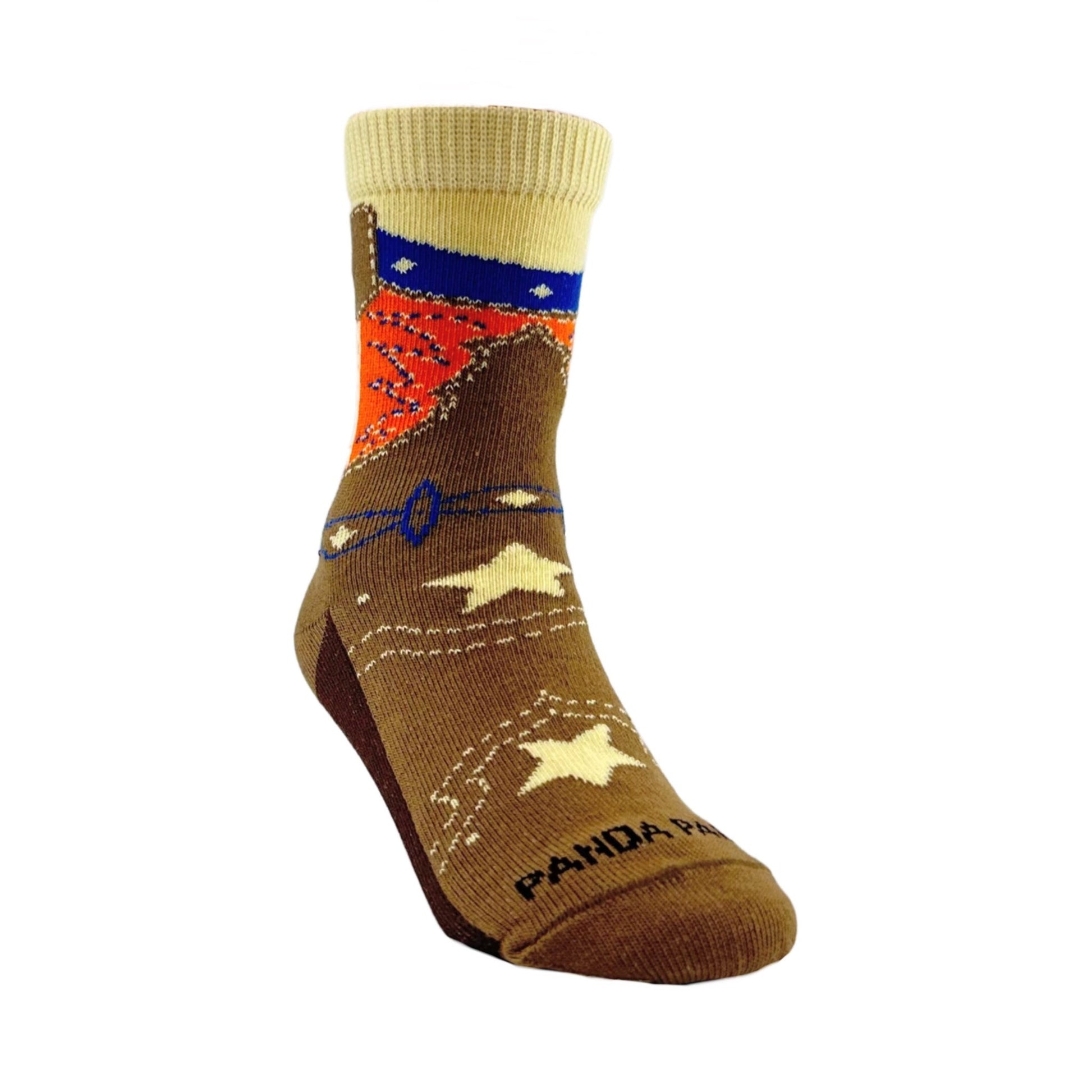 Western Boot Socks from the Sock Panda (Ages 3 - 7)