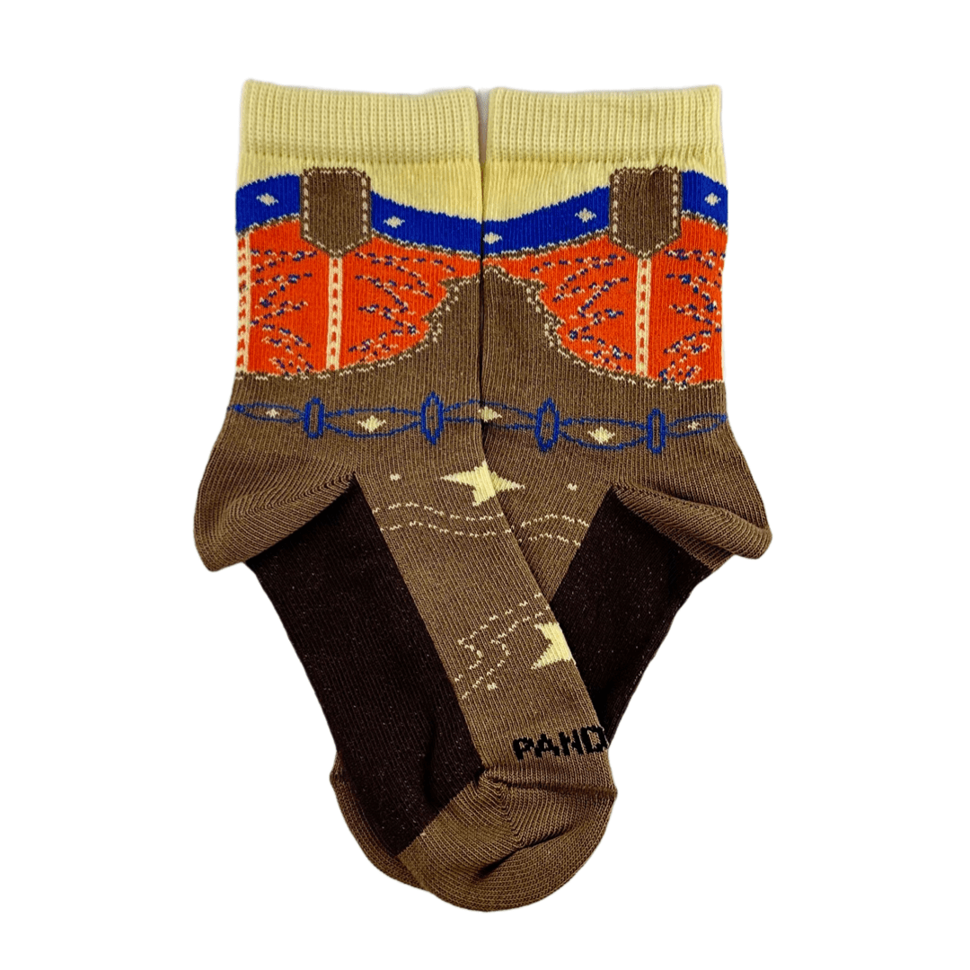 Western Boot Socks from the Sock Panda (Ages 3 - 7)
