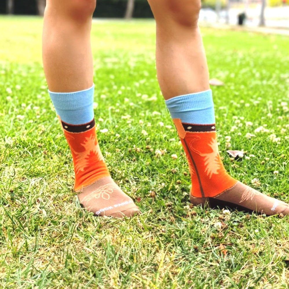 Western Boot Socks from the Socks Panda (Adult Small, Shoe Sizes 2 - 5) WestBootSm