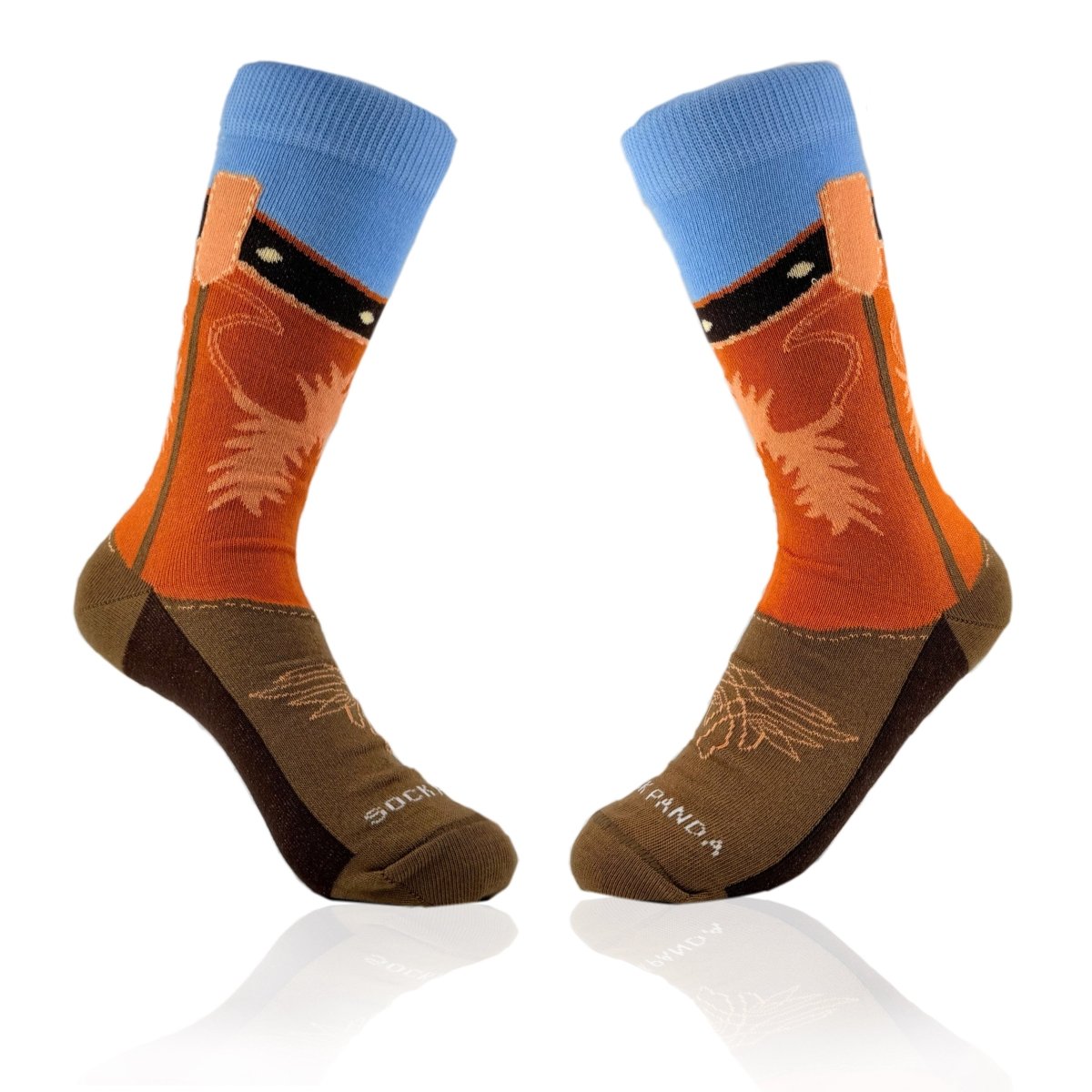 Western Boot Socks from the Socks Panda (Adult Small, Shoe Sizes 2 - 5) WestBootSm