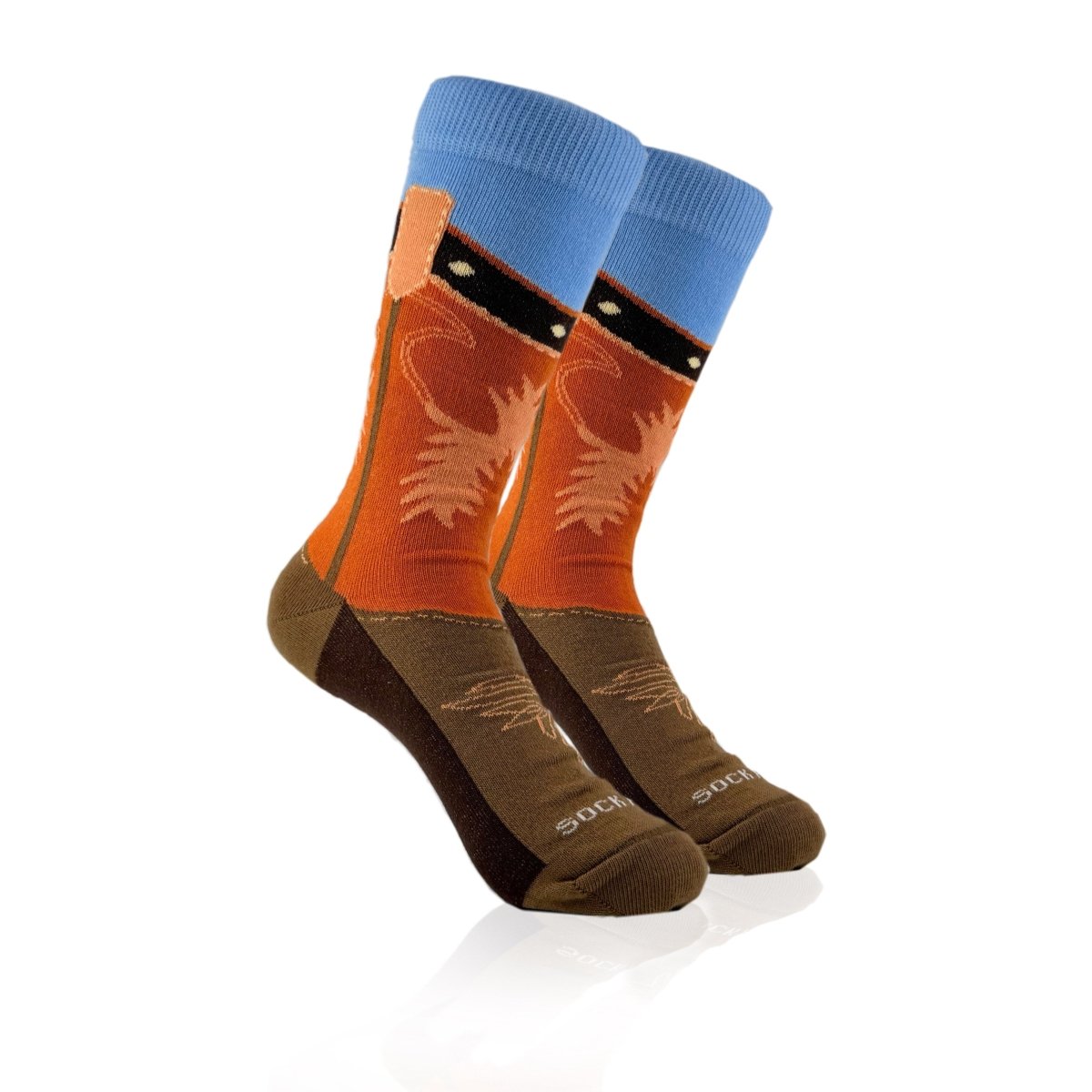 Western Boot Socks from the Socks Panda (Adult Small, Shoe Sizes 2 - 5) WestBootSm