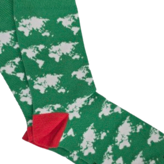 World Map (We are all in this Together) Socks (Adult Medium - Women's Shoe Sizes 5 - 10)