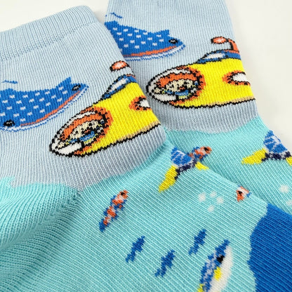 Yellow Submarine Socks from the Sock Panda (Ages 3-7) SubPalMd