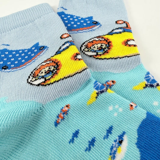 Yellow Submarine Socks from the Sock Panda (Ages 3-7) SubPalMd