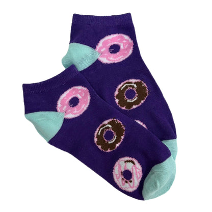 Yummy Donut Ankle Socks (Adult Medium - Women's Shoe Sizes 5 - 10)