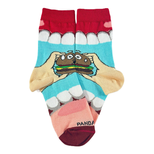 Yummy Hamburger Socks from the Sock Panda (Ages 3 - 7)