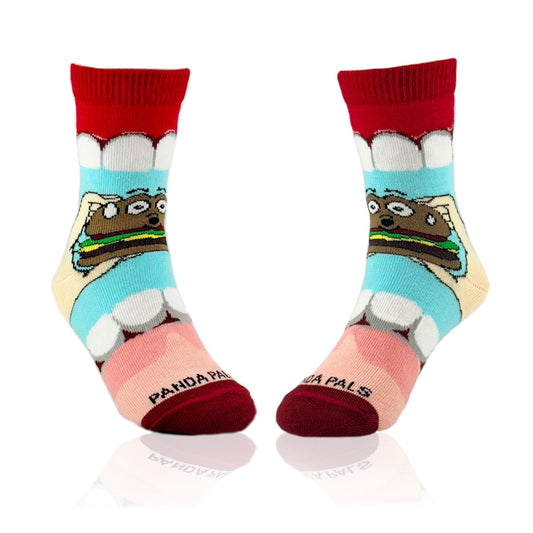 Yummy Hamburger Socks from the Sock Panda (Ages 3 - 7)