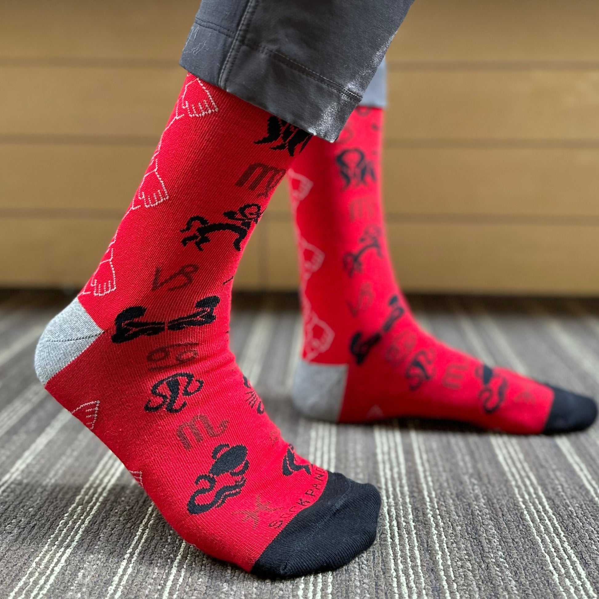 Zodiac Socks from the Sock Panda (Adult Large - Men's Shoe Sizes 8 - 12)