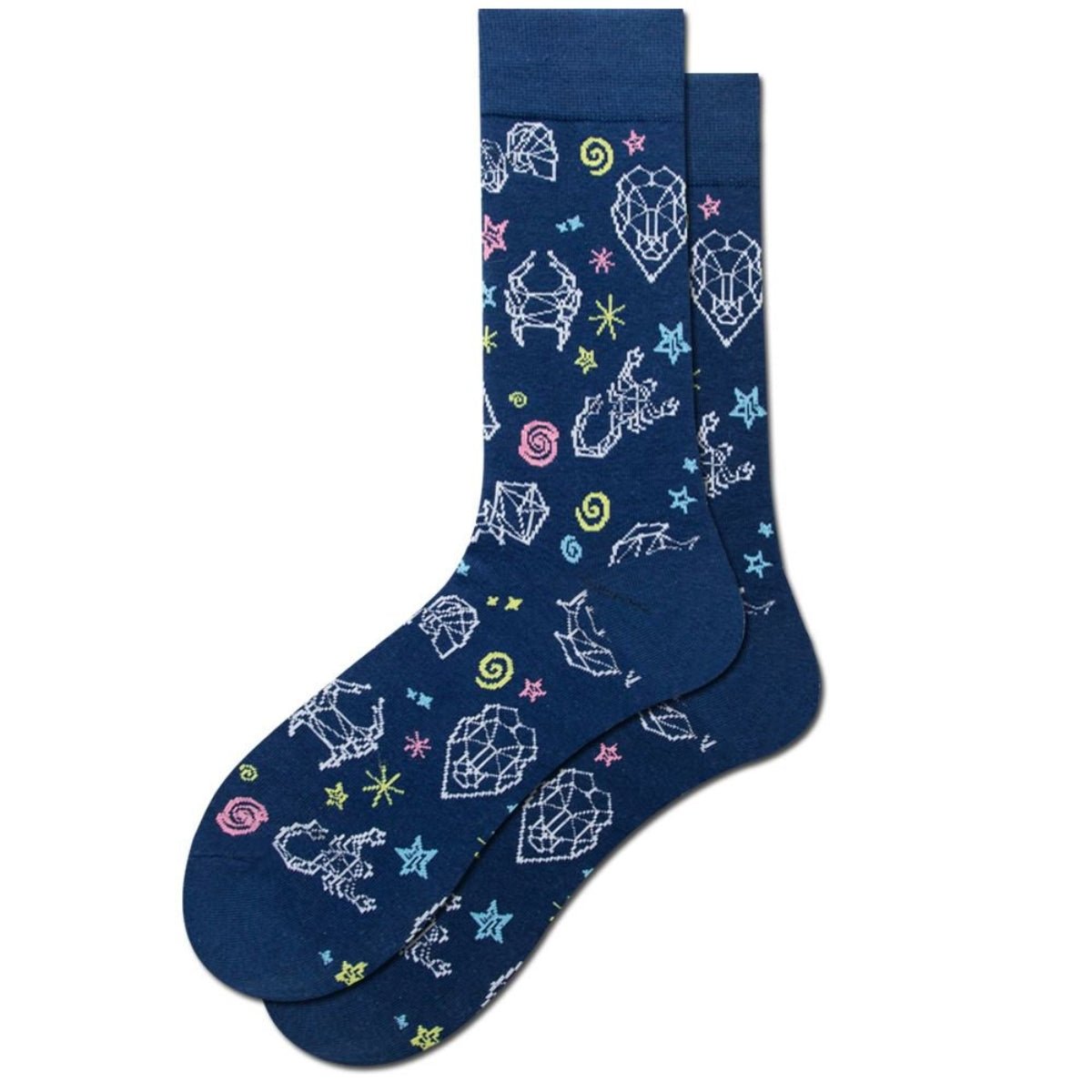 Zodiac Star Pattern Socks from the Sock Panda (Adult Large - Men's Shoe Sizes 8 - 12)