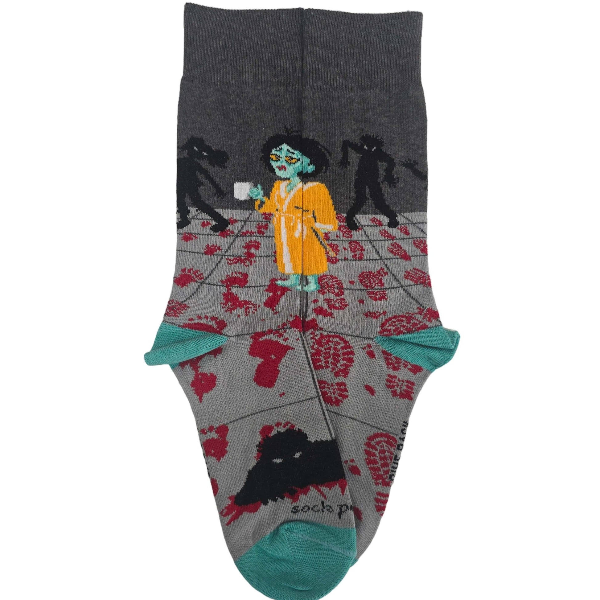 Zombie Good Morning Socks (Adult Medium - Women's Shoe Sizes 5 - 10)