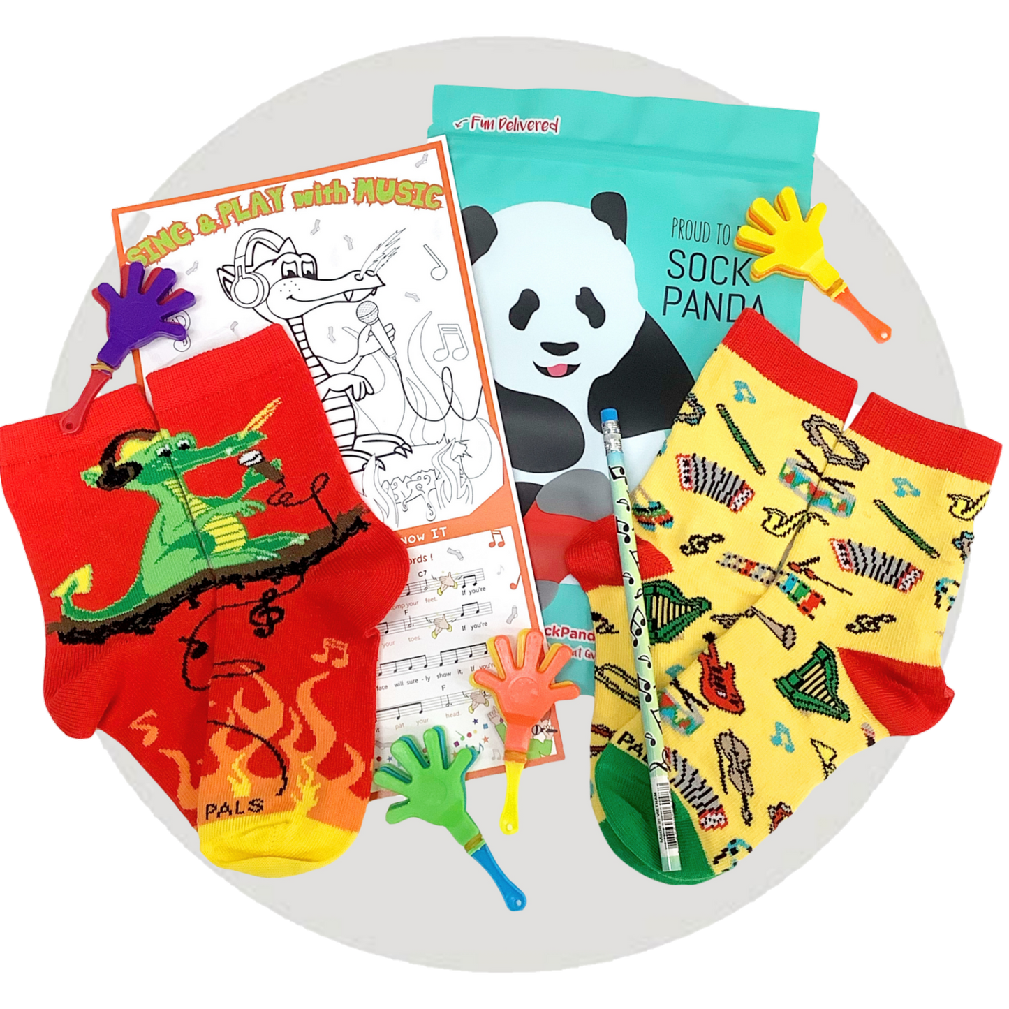 Panda Pals Kids Sock Subscription (Ages 3-7)