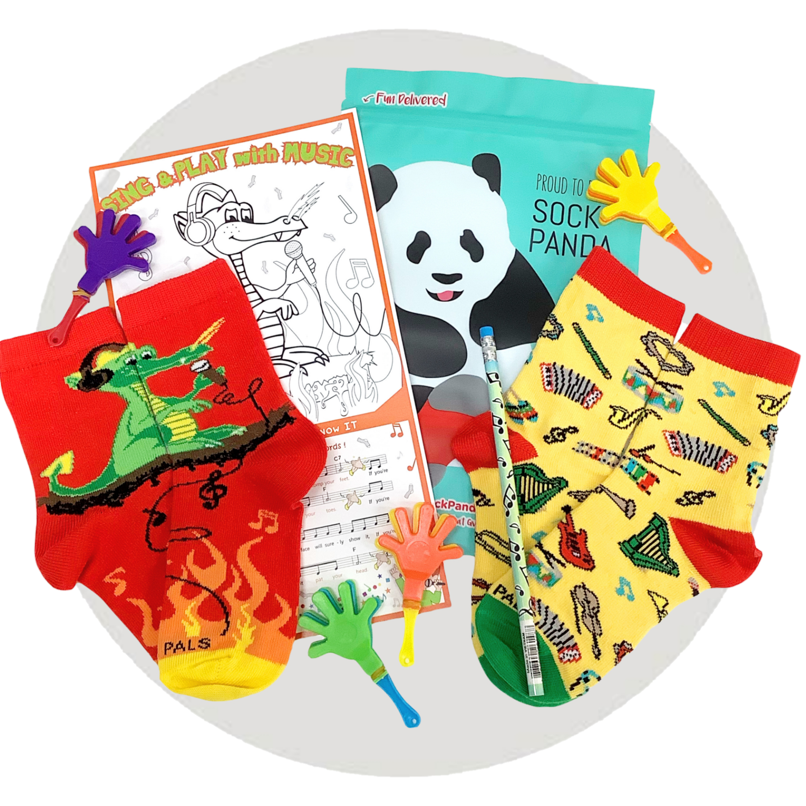 Panda Pals Kids Sock Subscription (Ages 3-7)