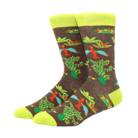 The Americas Imagery Tapestry Socks from the Sock Panda
