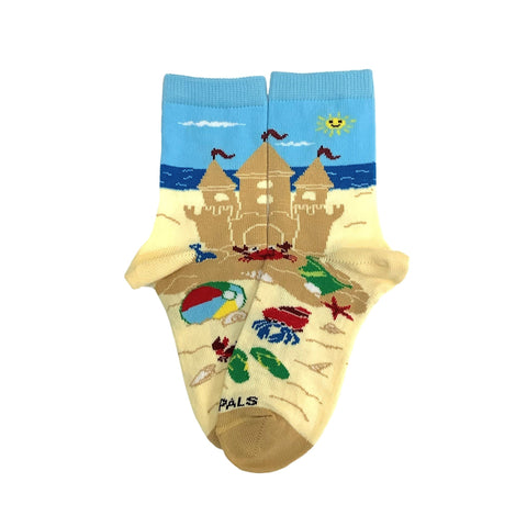 Sand Castle Socks (Ages 3-7) from the Sock Panda