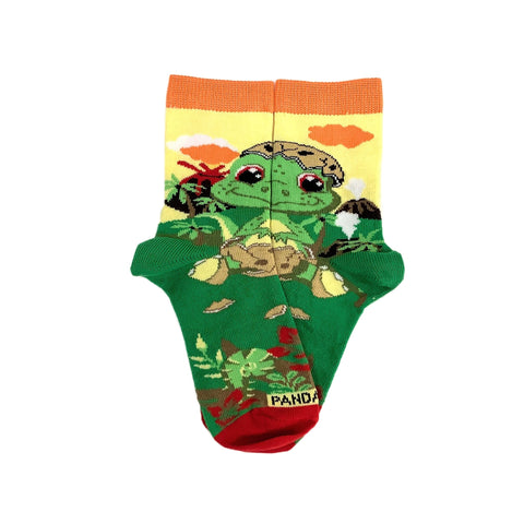 Egg Shell Baby Dinosaur Socks (Ages 3-7) from the Sock Panda