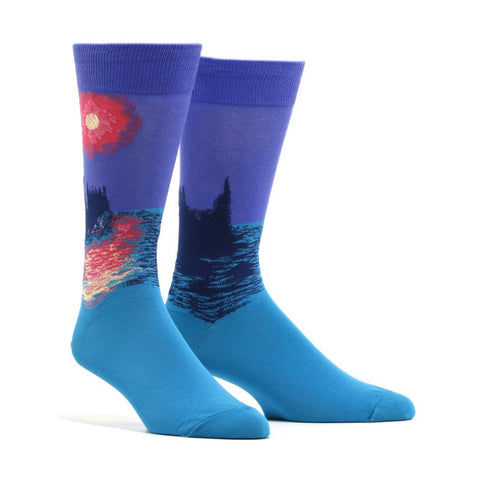 House of Parliament at Sunset Art Socks (Adult Large - Men's Shoe Sizes 8-12)