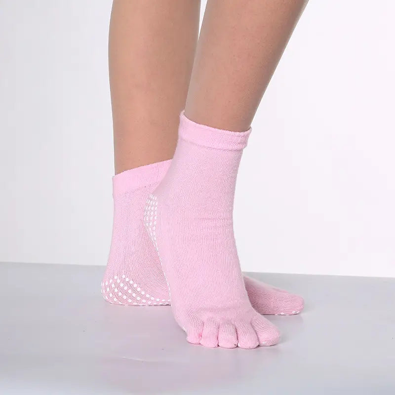 Rainbow Essential Yoga Toe Socks - Anklet