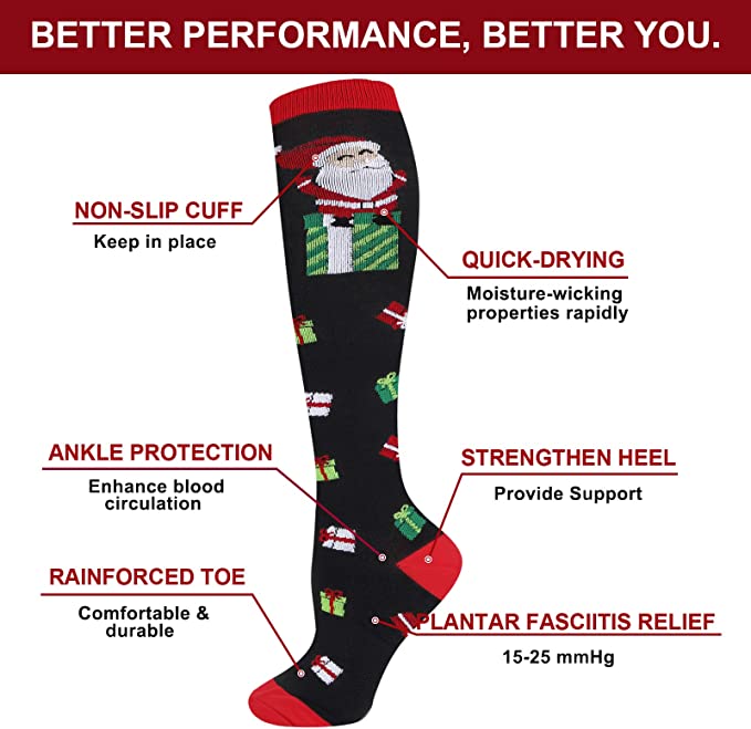 The Santa Gift Knee High (Compression Socks)
