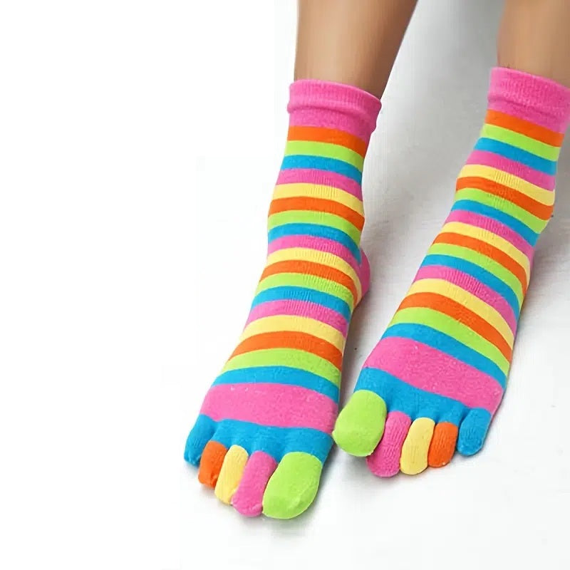 Striped Anklet Toe Socks – Sock Dreams