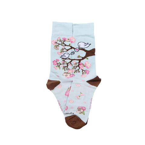 Love Songbird in a Tree Socks from the Sock Panda (Adult Medium)