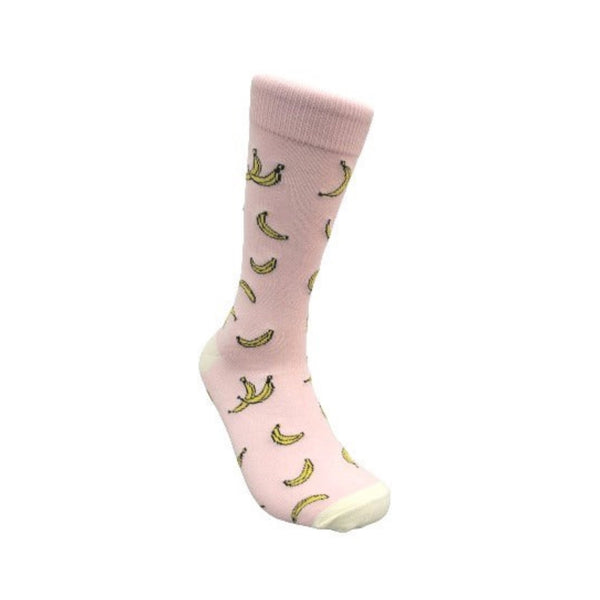 Pink Banana Socks from the Sock Panda (Adult Medium)