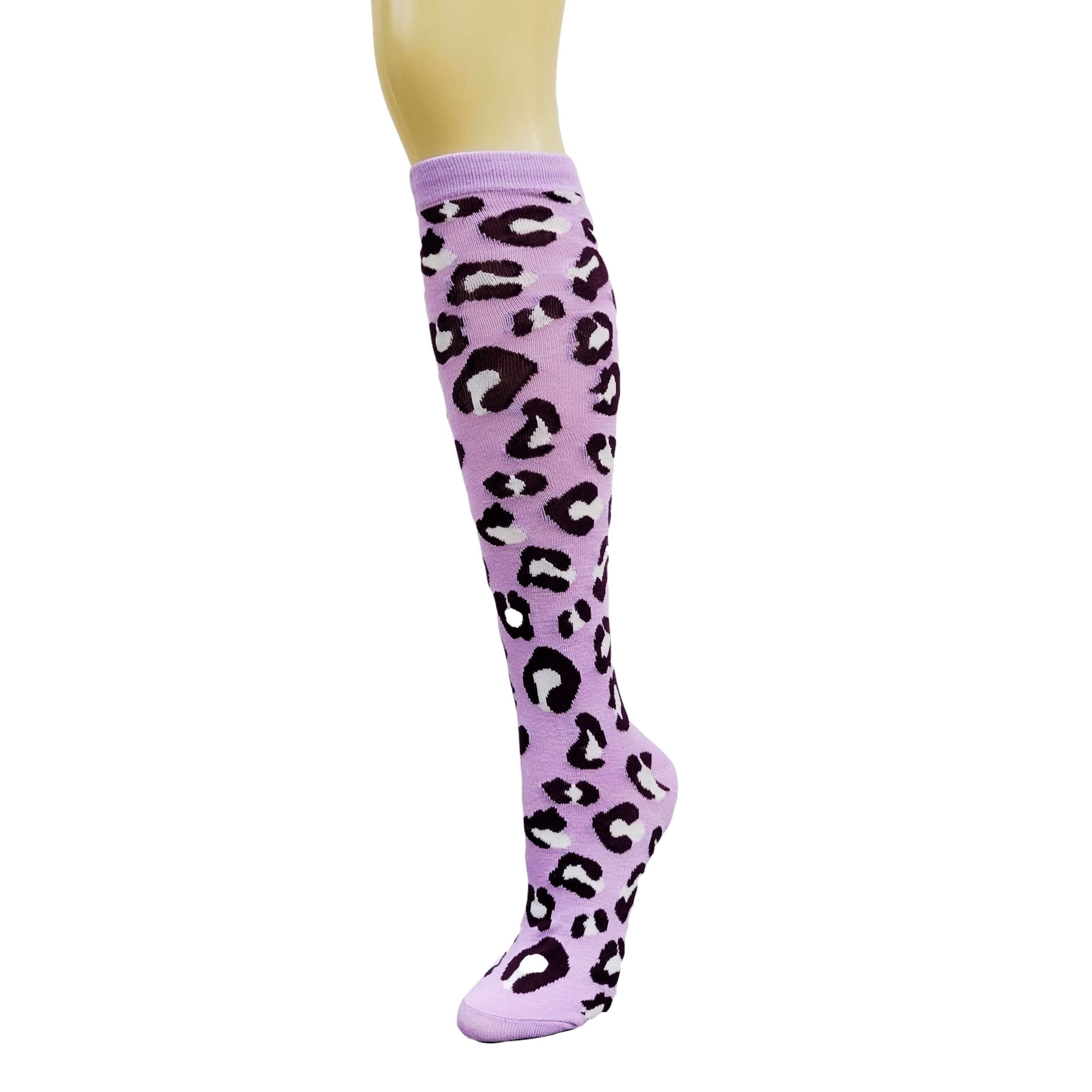 Animal (Leopard) Print Socks (Knee High)