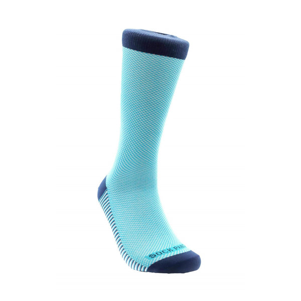 Classic Blue and White Office Socks from the Sock Panda