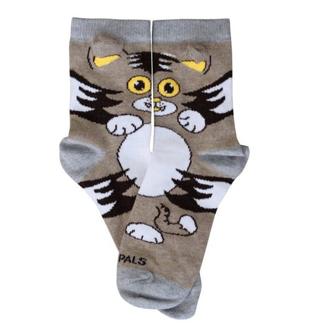 Curious Cat Socks (Ages 3-7) from the Sock Panda