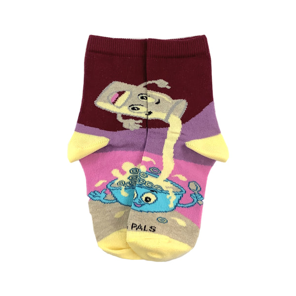 Breakfast Food Socks from the Sock Panda (Set of Two) (Ages 3-7)