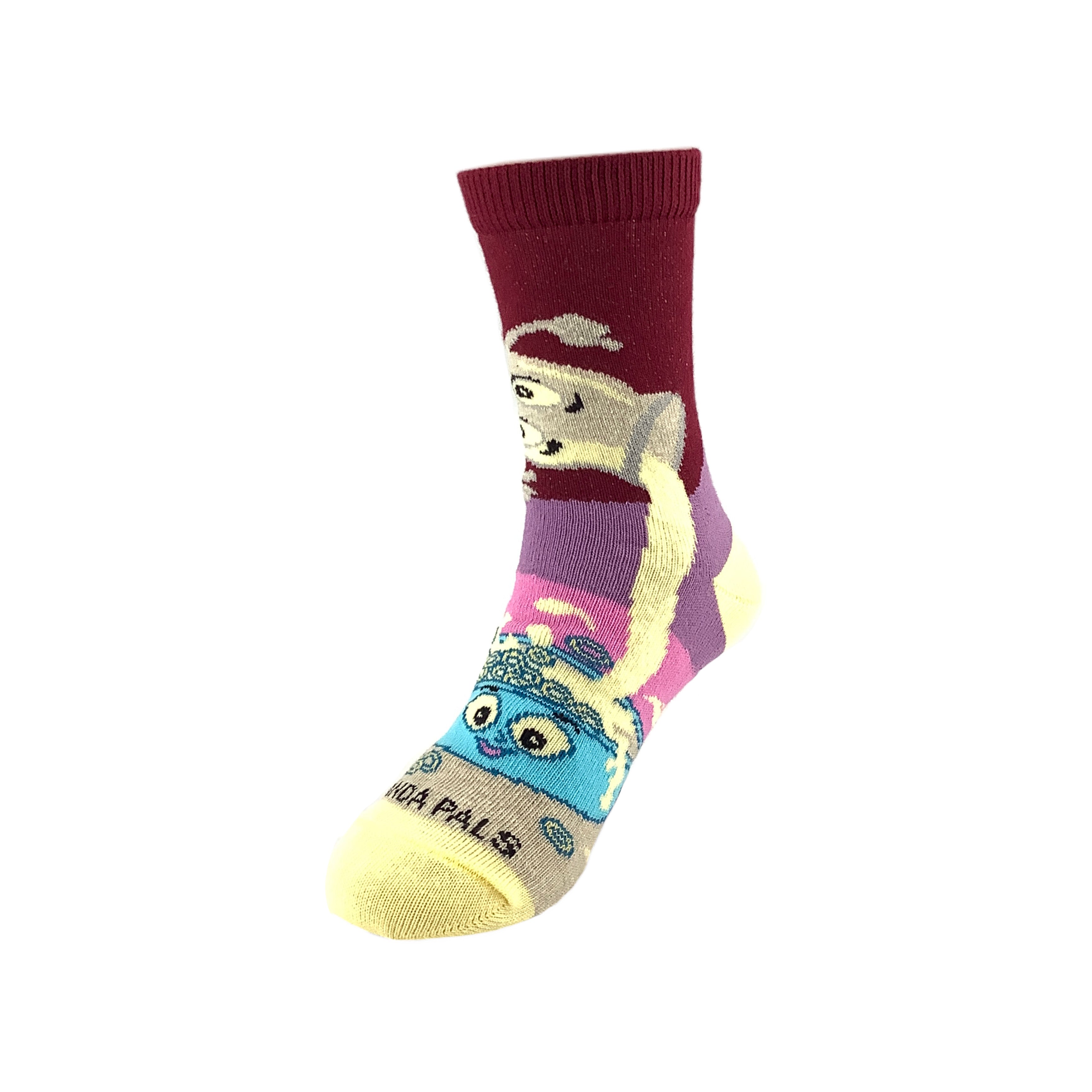 Fun Cereal and Milk Sock (Ages 3-7) from the Sock Panda