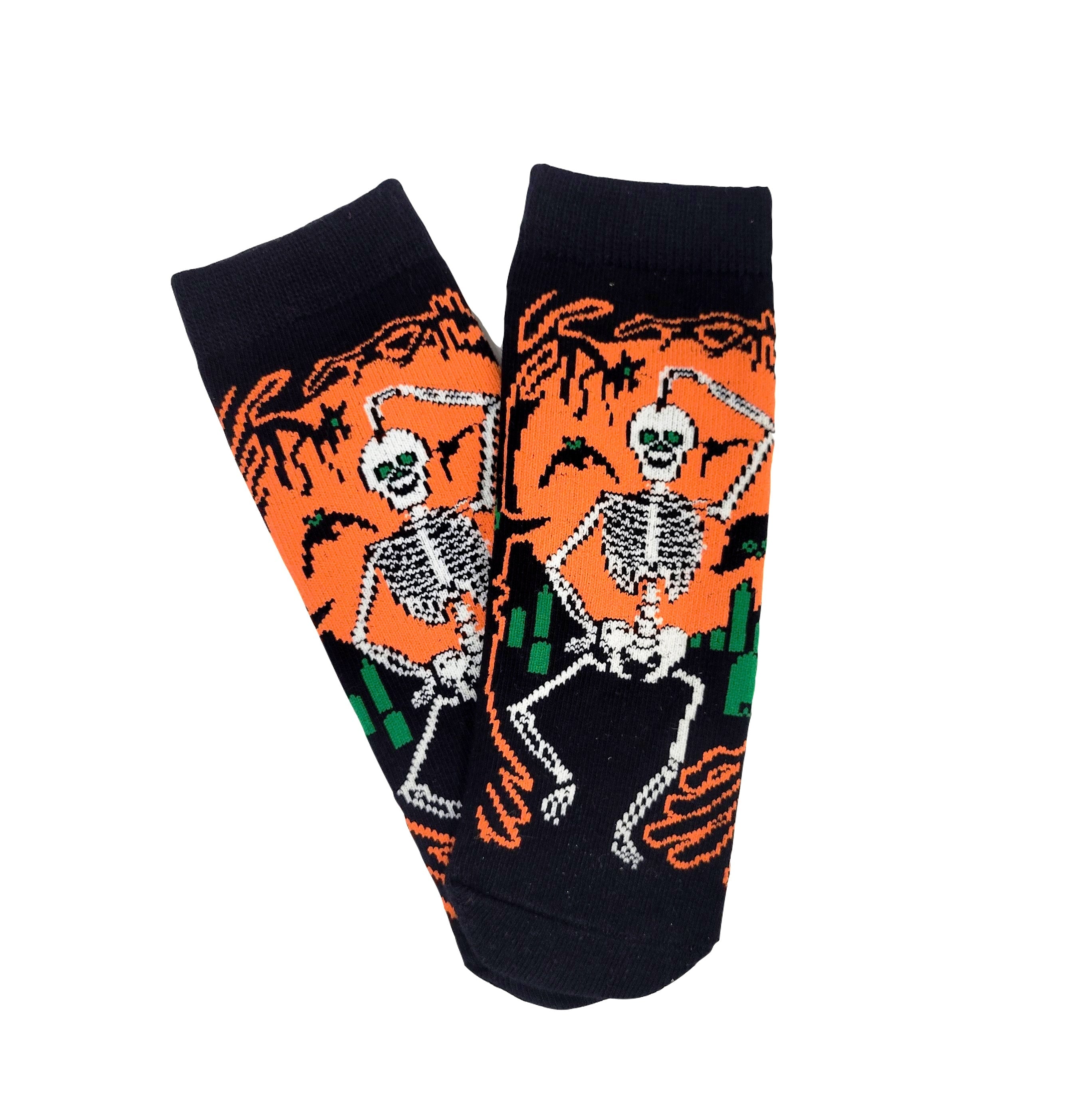 Dancing Skeleton Socks for Kids (Ages 3-5)