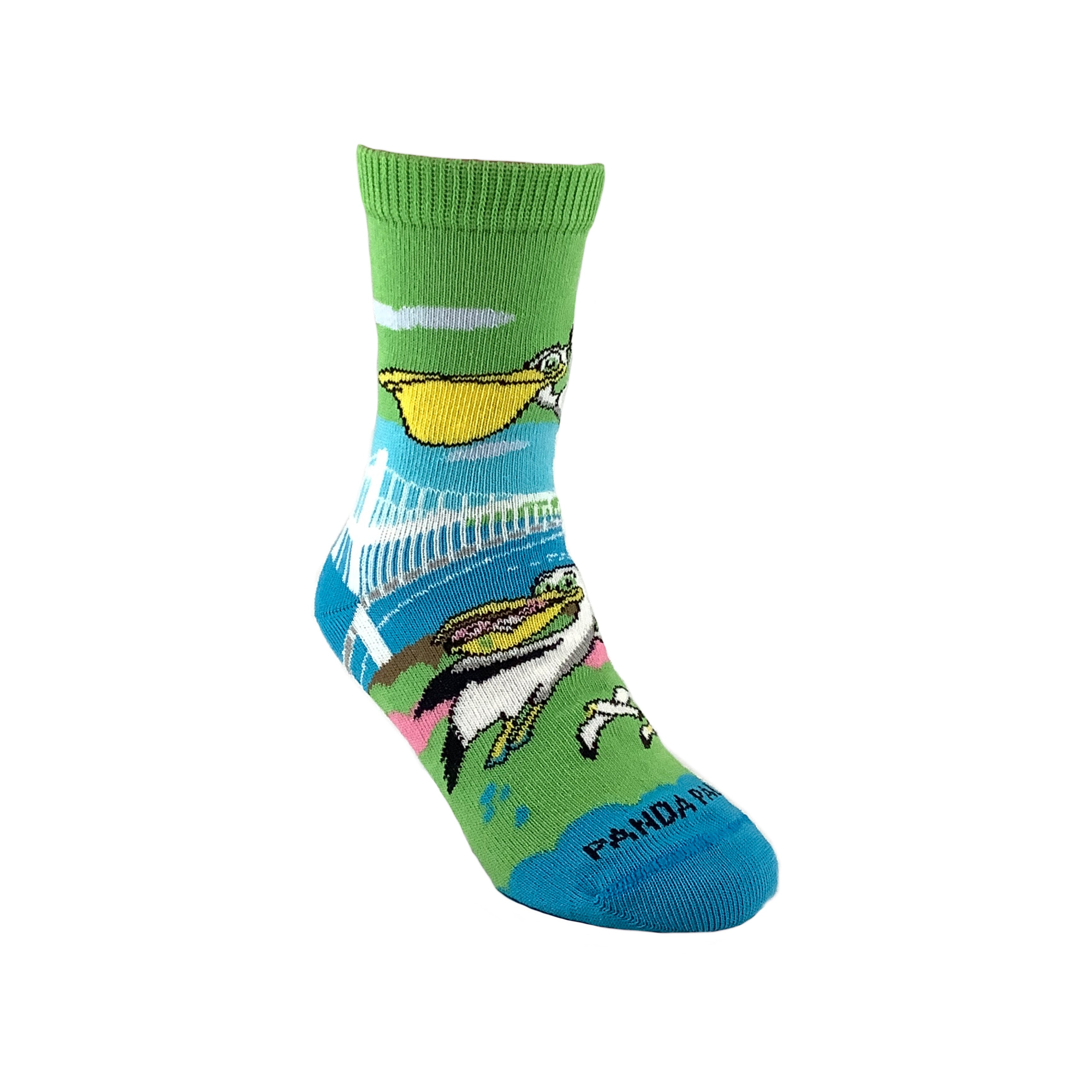Pelican Flying Over The Bridge Sock (Ages 3-7) from the Sock Panda