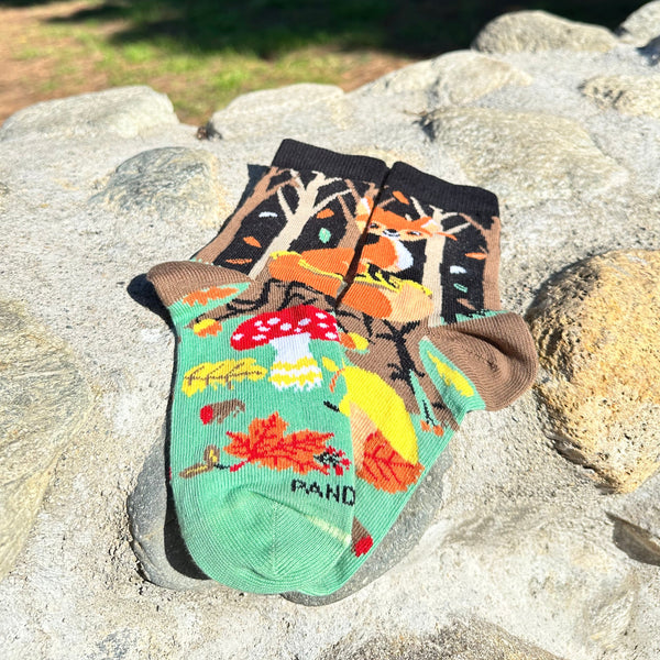 Fox in the Woods Socks from the Sock Panda (Ages 3-7)