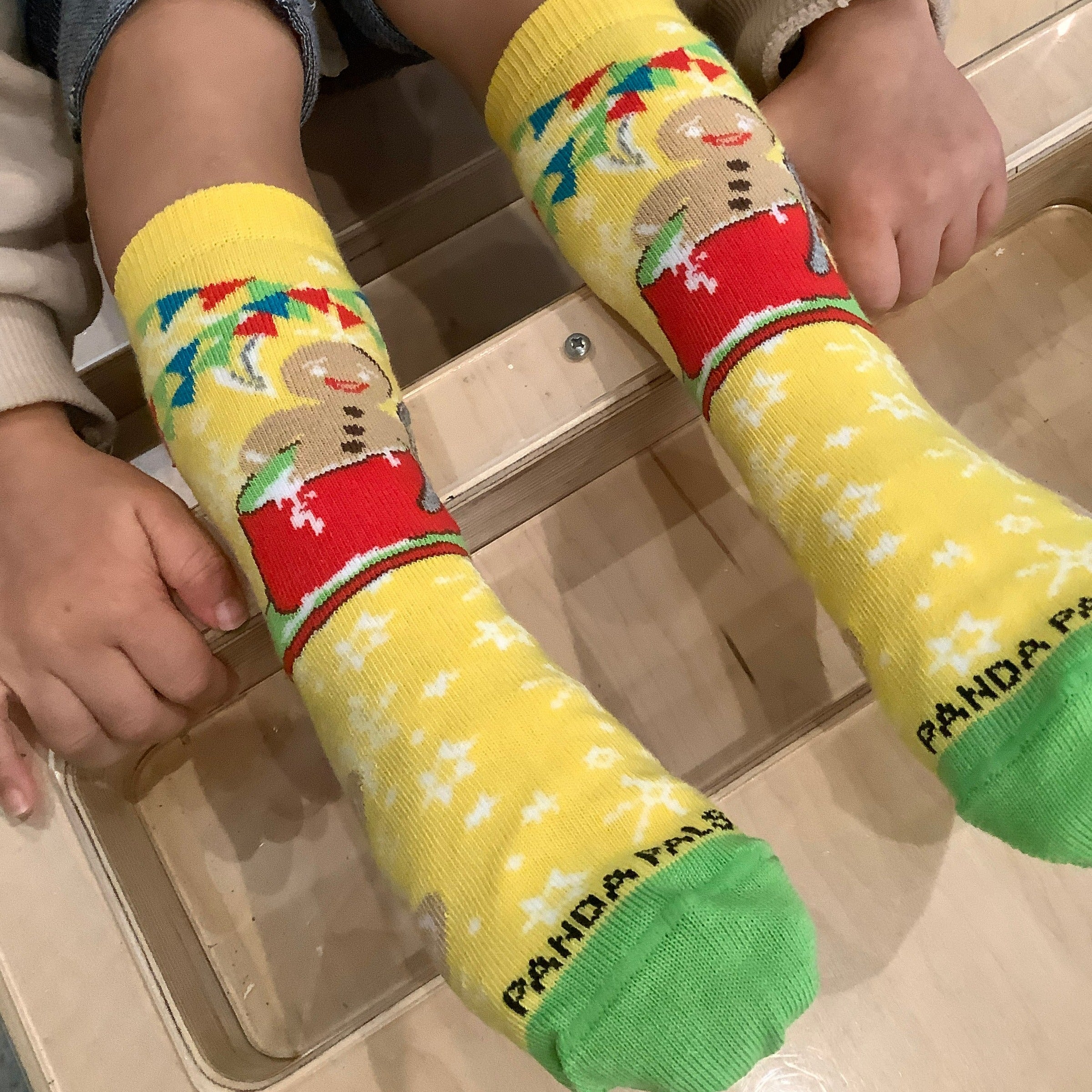 Gingerbread Man Sock Set for Kids (Ages 3-7)
