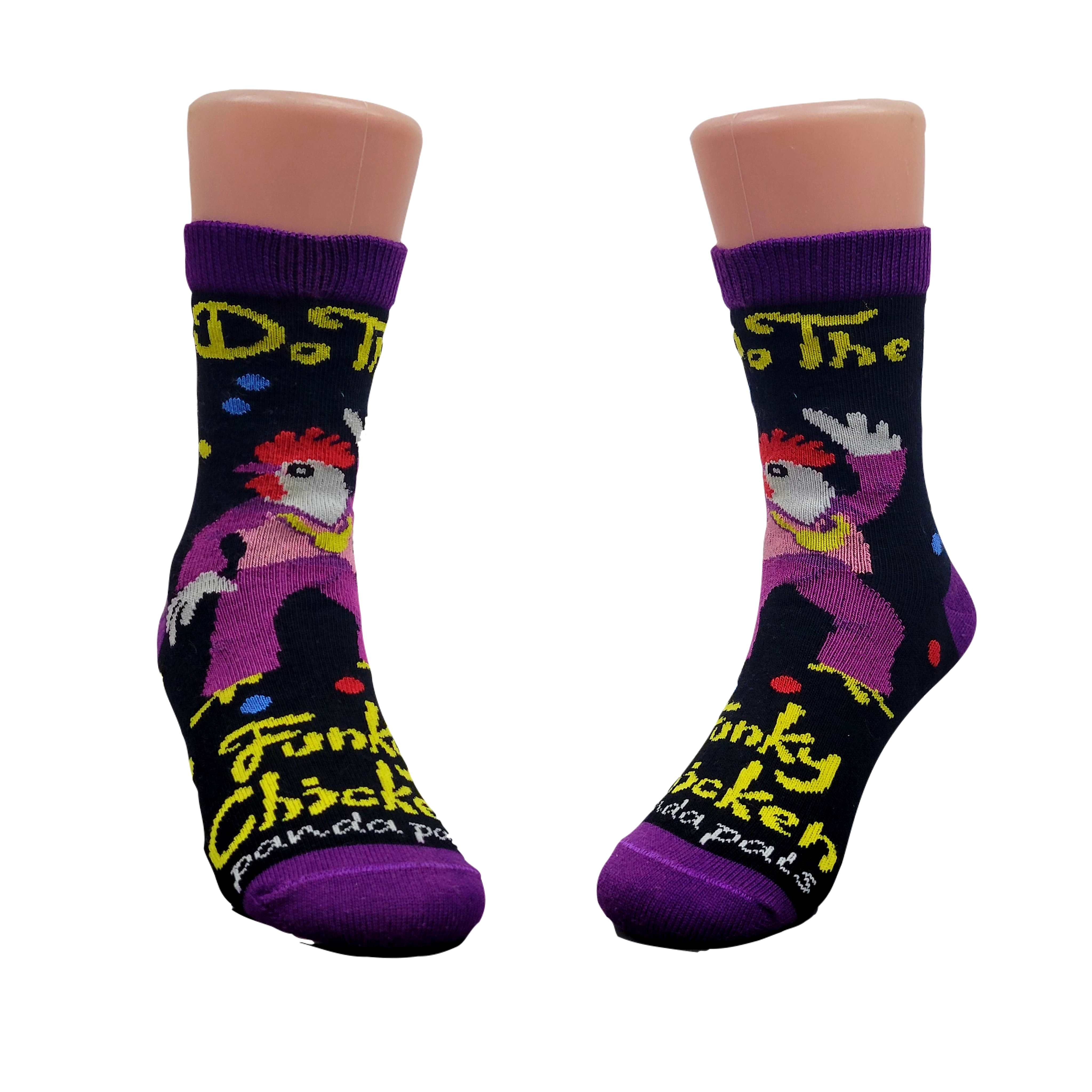 Funky Chicken Socks from the Sock Panda (Ages 3-5)