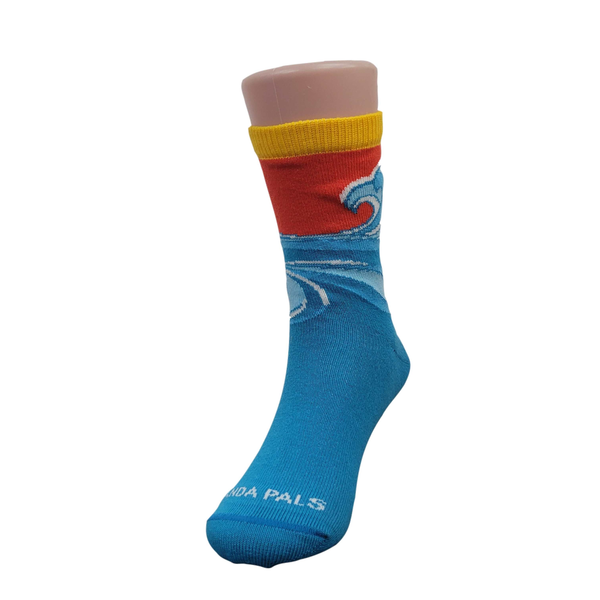 Cool Beach Ocean Wave Socks from the Sock Panda (Ages 3-7)