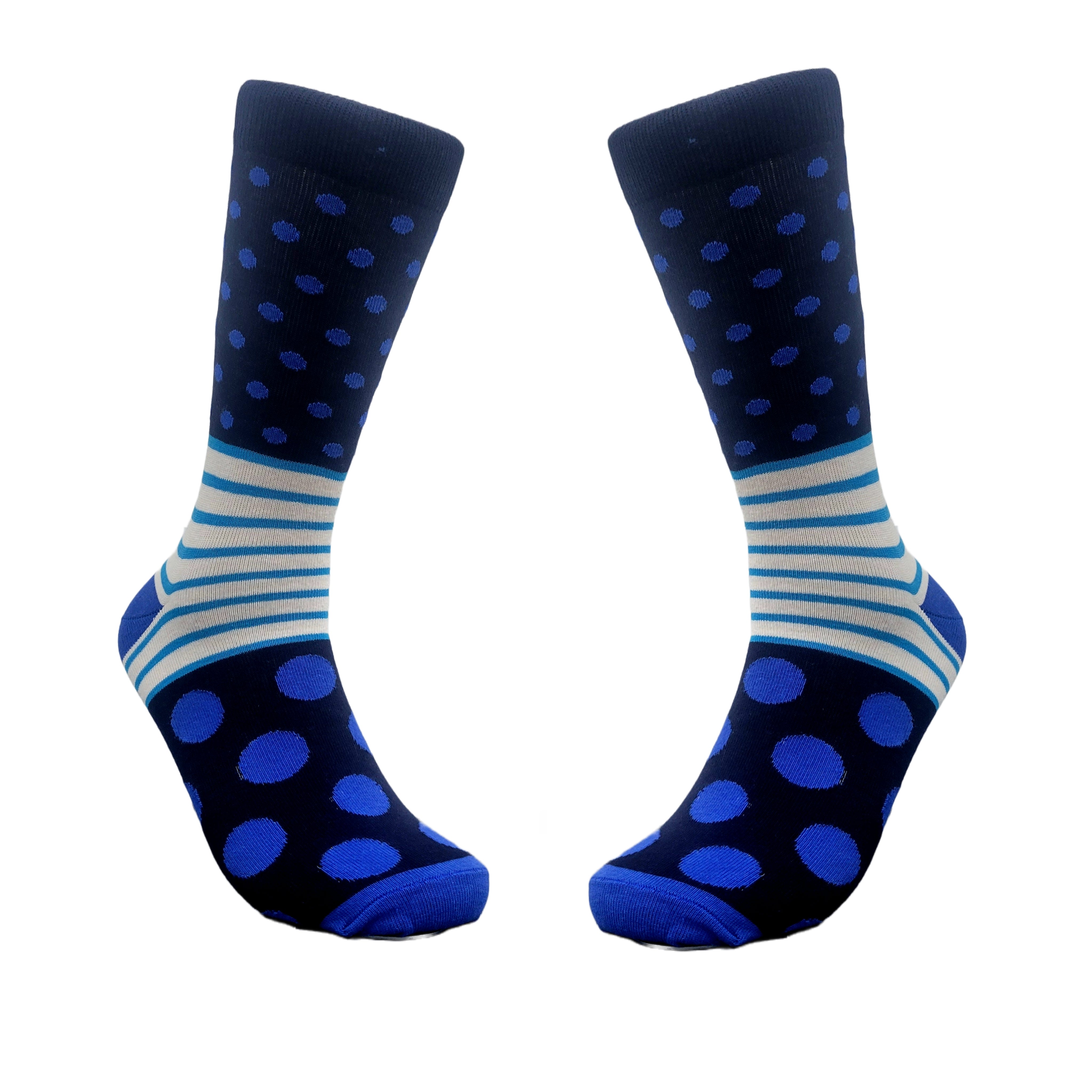 Stripes and Dot Patterned Socks from the Sock Panda (Adult Medium)