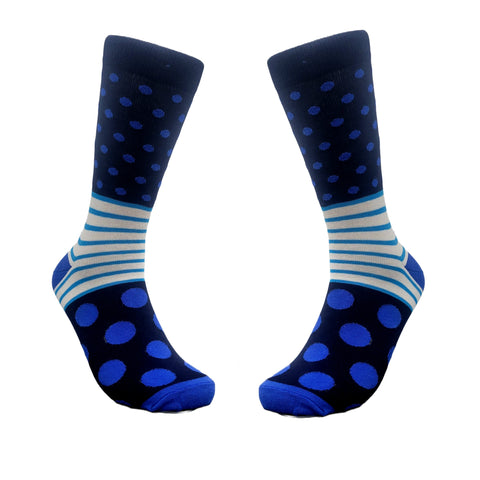 Stripes and Dot Patterned Socks from the Sock Panda (Adult Medium - Women's Shoe Sizes 5-10)