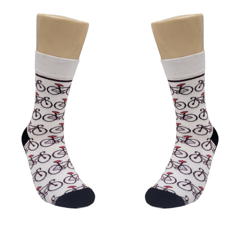 Bicycle Pattern Socks from the Sock Panda (Adult Small)