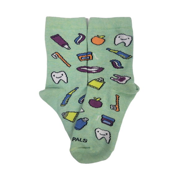 Brush your Teeth Socks for Kids from the Sock Panda (Ages 3-7)