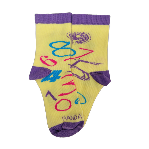 Numbers are Cool Socks from the Sock Panda (Ages 3-5)
