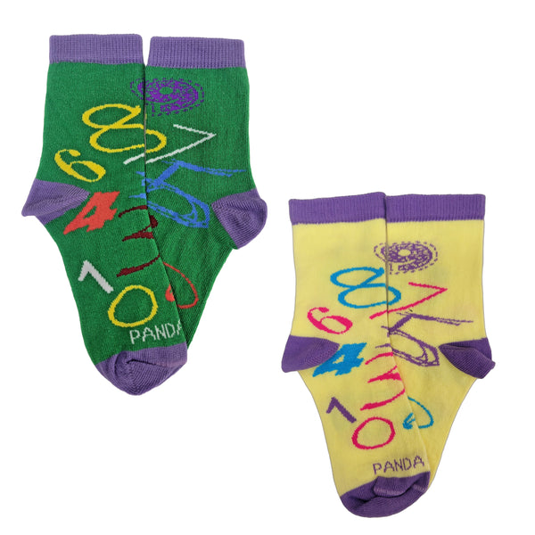 Numbers are Cool Socks from the Sock Panda (Ages 3-5)